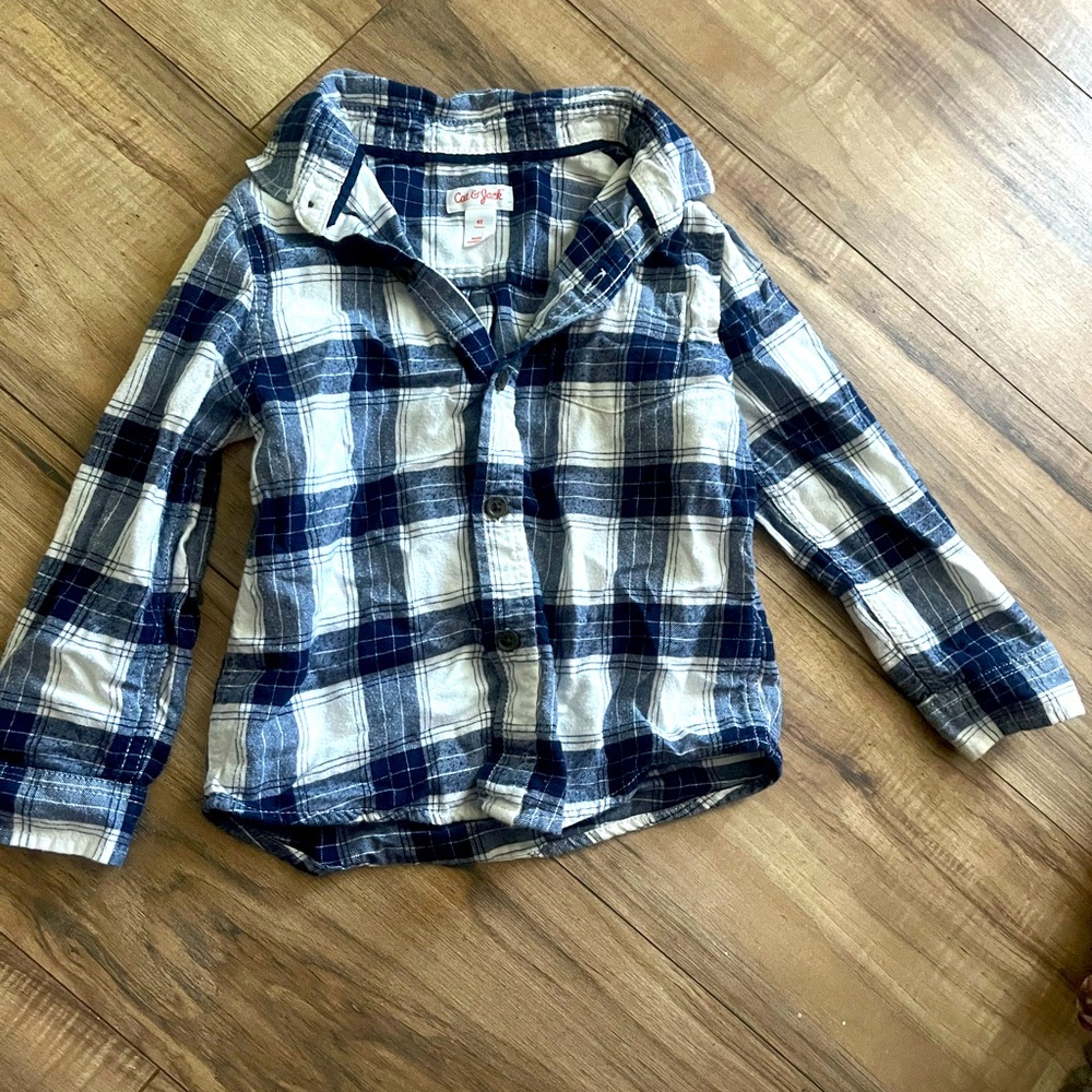 Boys Plaid Top